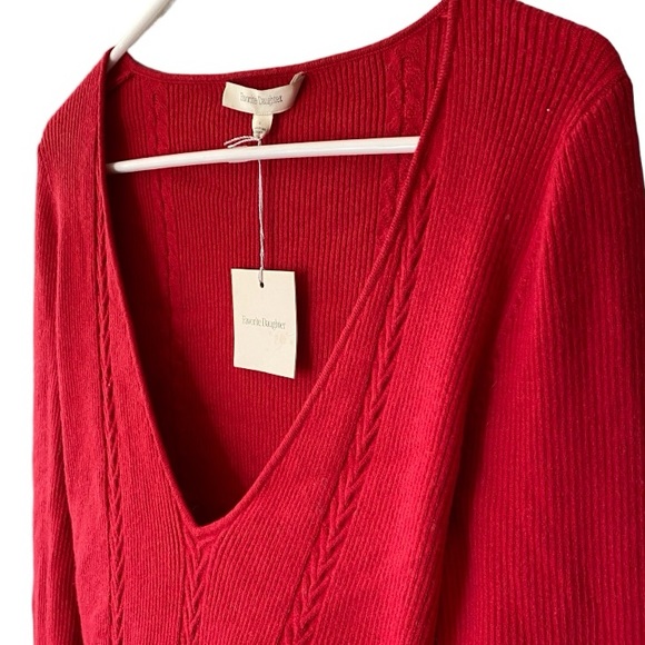 Favorite Daughter Red Sweater nwt - Picture 3 of 7
